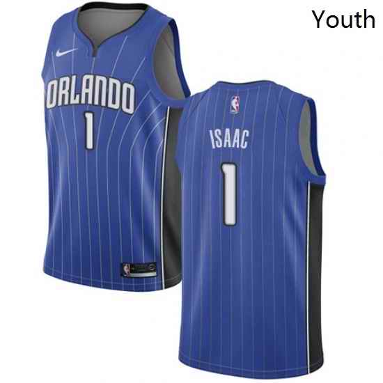 Youth Nike Orlando Magic 1 Jonathan Isaac Swingman Royal Blue Road NBA Jersey Icon Edition